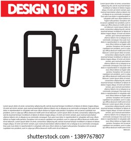 Vector icon gas station 10 EPS . Lorem Ipsum Illustration design