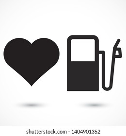 Vector icon gas station 10 EPS . Lorem Ipsum Illustration design