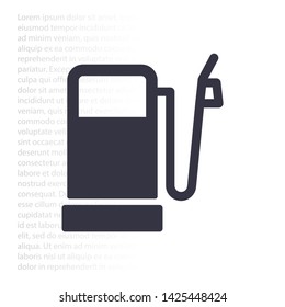 Vector icon gas station 10 EPS . Lorem Ipsum Illustration design