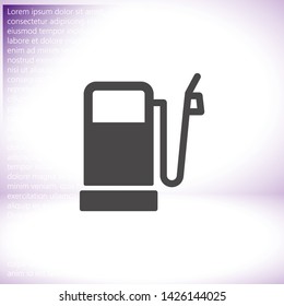 Vector icon gas station 10 EPS . Lorem Ipsum Illustration design