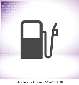 Vector icon gas station 10 EPS . Lorem Ipsum Illustration design