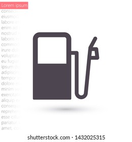 Vector icon gas station 10 EPS . Lorem Ipsum Illustration design