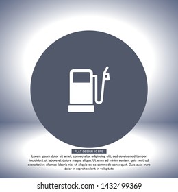Vector icon gas station 10 EPS . Lorem Ipsum Illustration design