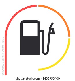 Vector icon gas station 10 EPS . Lorem Ipsum Illustration design