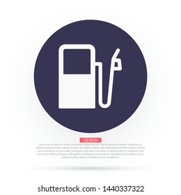 Vector icon gas station 10 EPS . Lorem Ipsum Illustration design