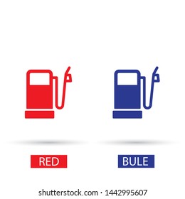 Vector icon gas station 10 EPS . Lorem Ipsum Illustration design