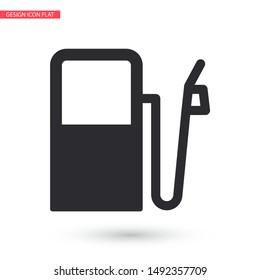 Vector icon gas station 10 EPS . Lorem Ipsum Illustration design