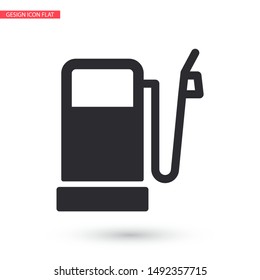 Vector icon gas station 10 EPS . Lorem Ipsum Illustration design