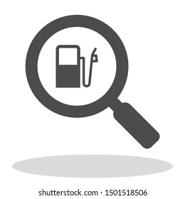 Vector icon gas station 10 EPS . Lorem Ipsum Illustration design