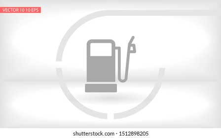 Vector icon gas station 10 EPS . Lorem Ipsum Illustration design