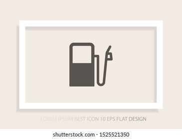 Vector icon gas station 10 EPS . Lorem Ipsum Illustration design