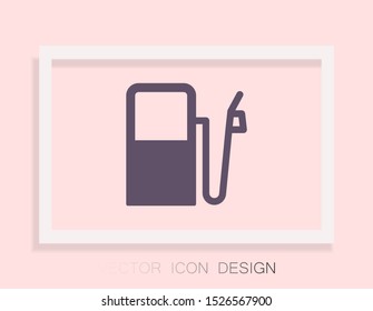 Vector icon gas station 10 EPS . Lorem Ipsum Illustration design