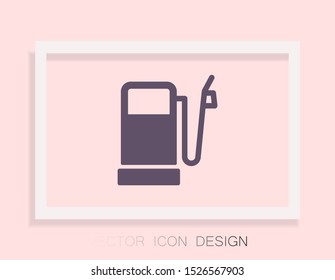 Vector icon gas station 10 EPS . Lorem Ipsum Illustration design