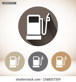 Vector icon gas station 10 EPS . Lorem Ipsum Illustration design