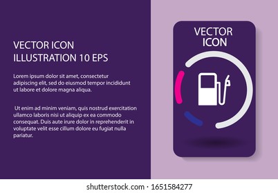 Icono del vector gasolinera 10 EPS . Diseño de ilustración de Lorem Ipsum