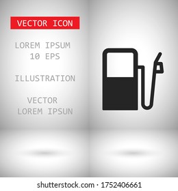Vector icon gas station 10 EPS . Lorem Ipsum Illustration design