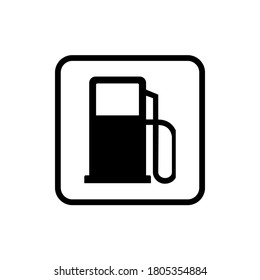 Vector icon of a gas station sign.