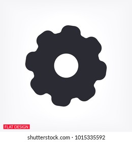 Vector icon gear mechanism 10 EPS