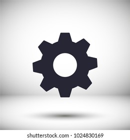 Vector icon gear mechanism 10 EPS