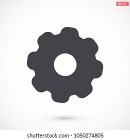 Vector icon gear mechanism 10 EPS