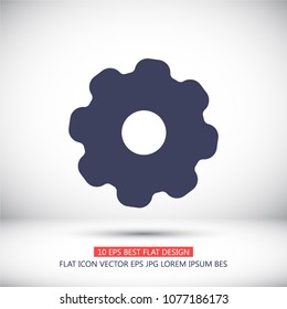 Vector icon gear mechanism 10 EPS