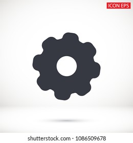 Vector icon gear mechanism 10 EPS