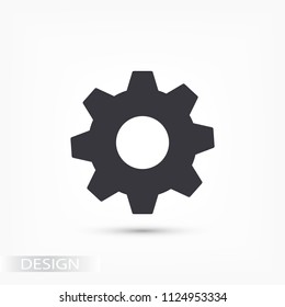 Vector icon gear mechanism 10 EPS