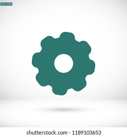 Vector icon gear mechanism 10 EPS