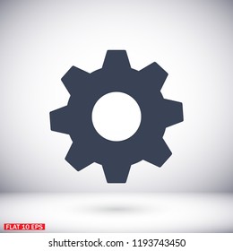 Vector icon gear mechanism 10 EPS