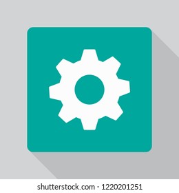 Vector icon gear mechanism 10 EPS