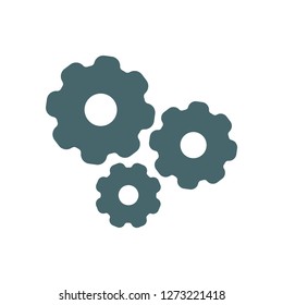 Vector icon gear mechanism 10 EPS
