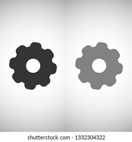 Vector icon gear mechanism 10 EPS
