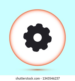 Vector icon gear mechanism 10 EPS