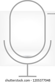 Vector icon gear microphone 10 EPS