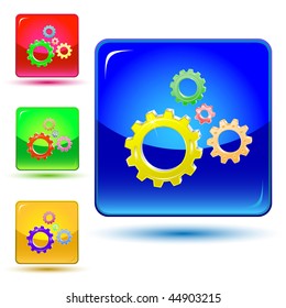vector icon of gears