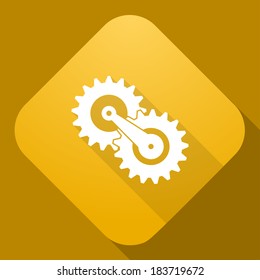 Vector icon of Gears. Gear symbol
 
 
 