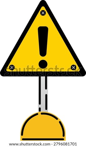 vector icon of icon General Warning sign or Construction alert sign
