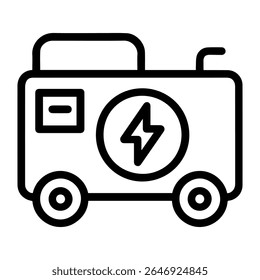 Vector icon generator on white background
Vector icon electricity