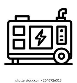 Gerador de ícone de vetor em fundo branco
Ícone de vetor eletricidade
