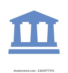 Vector icon of a generic monument representing museums and historical monuments in print and online maps