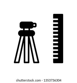Vector icon for geodetic