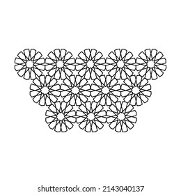 Vector icon geometric black and white. suitable for web icon, etc.