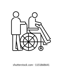 Vector Icon Geriatrics Stock Vector (Royalty Free) 1151868641 ...