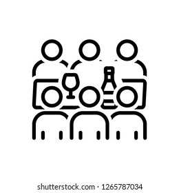 Vector icon for gettogether