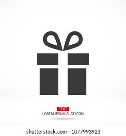 Vector icon gift 10 EPS