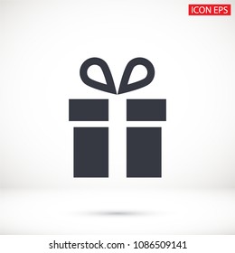 Vector icon gift 10 EPS
