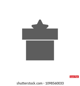 Vector icon gift 10 EPS