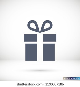 Vector icon gift 10 EPS