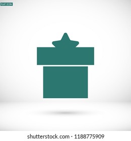 Vector icon gift 10 EPS