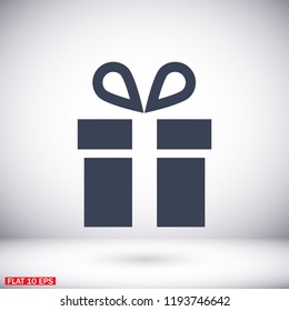 Vector icon gift 10 EPS